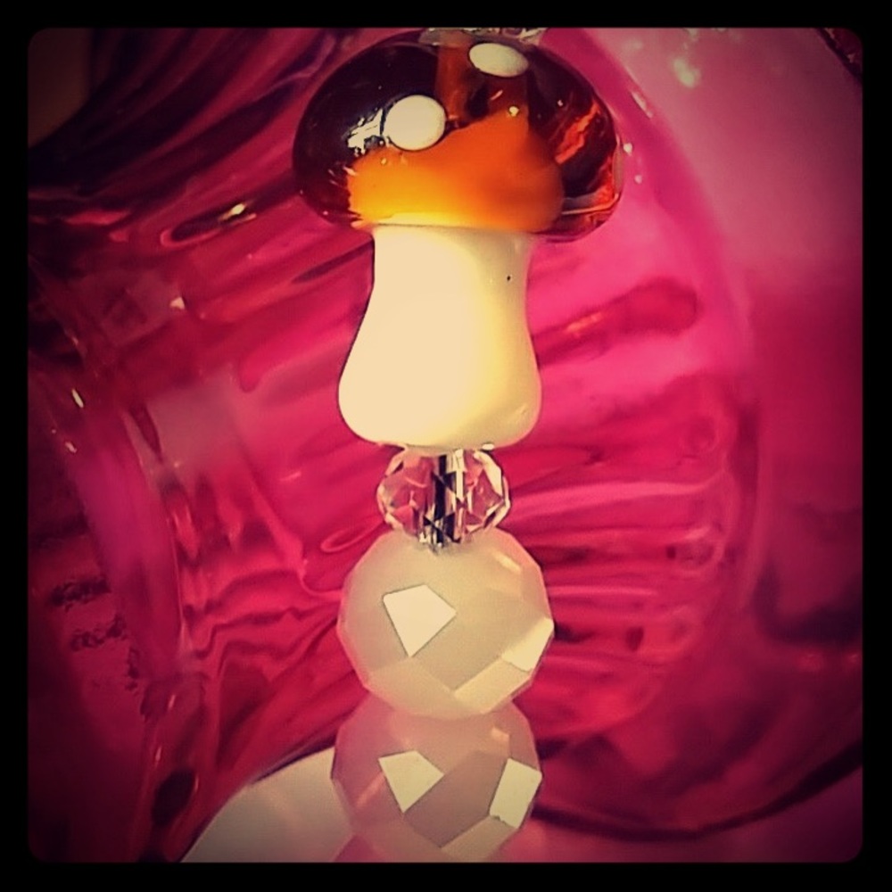 Glass beaded Mushroom Bracelet